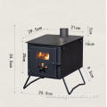 Outdoor firewood stove portable camp tent barbecue heater